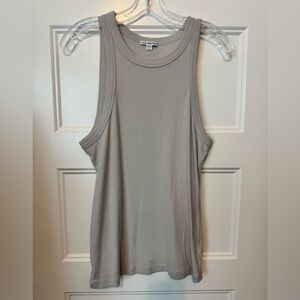 James Perse Cutaway Ribbed Tank Size 4